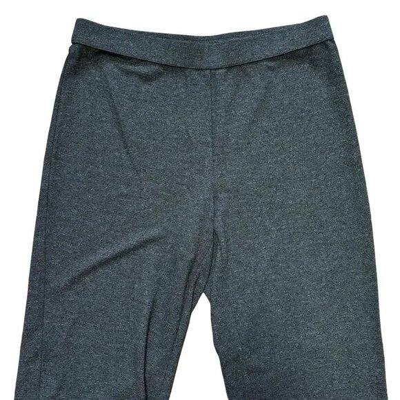 NEW J.JILL Wearever Wide Leg Ribbed Knit Pull On Pants in Heather Charcoal SZ M - Picture 2 of 8